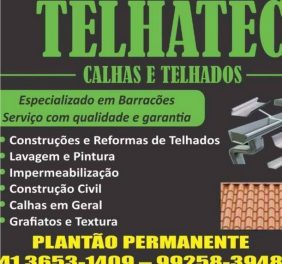 Calhas e telhados em Curitiba