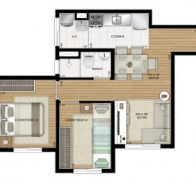 Apartamentos novos na planta e...