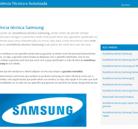 Assistência técnica Samsung