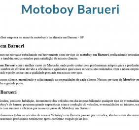 Motoboy em Barueri
